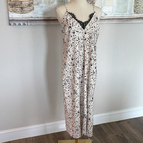 NWT A New Day Dalmatian Print Slip Dress 🖤 sz Small - Picture 2 of 10